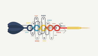 Abstract arrow direction. Business investment to success. financial data graph strategy. Technology background. High speed.