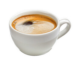 Warm and inviting cup of freshly brewed coffee on a rustic wooden table perfect for morning reflections and relaxation