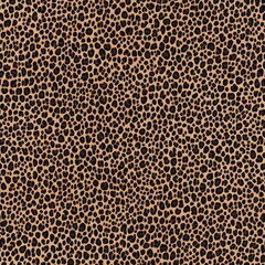 Leopard print fabric features a vibrant texture with a dynamic pattern of spots creating a lively backdrop perfect for fashion designs SEAMLESS PATTERN
