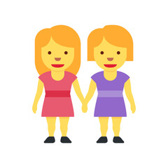 Two Girls Holding Hands