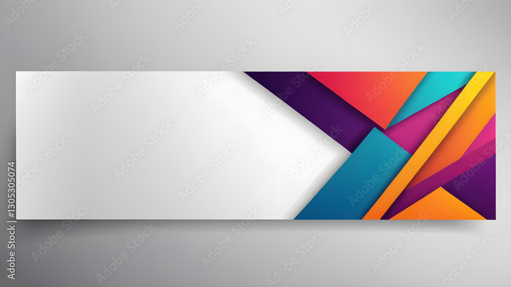 Poster abstract web banner design template. banner - design element