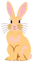 Cute Cartoon Bunny Illustration  sticker