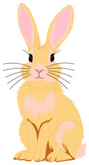 Cute Cartoon Bunny Illustration  sticker