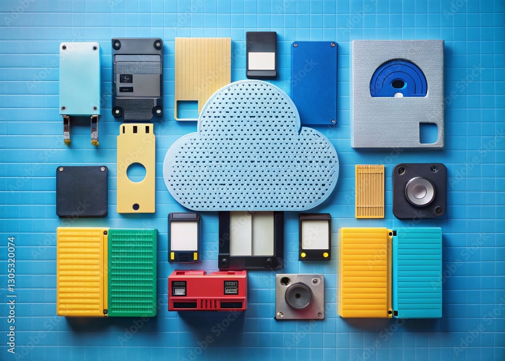 Poster evolution of data storage: from punch cards to cloud computing