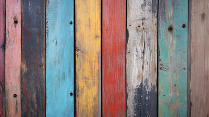 Brightly colored metal sections display a variety of hues, including blue, yellow, and red, creating an eye-catching backdrop. The surface reveals textures that enhance its artistic appeal