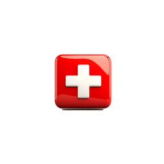 Obraz premium 3d first aid logo design