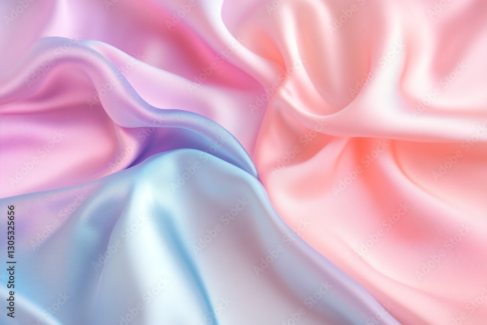 Poster this captivating background features a pastel gradient with soft satin waves flowing through a silk-