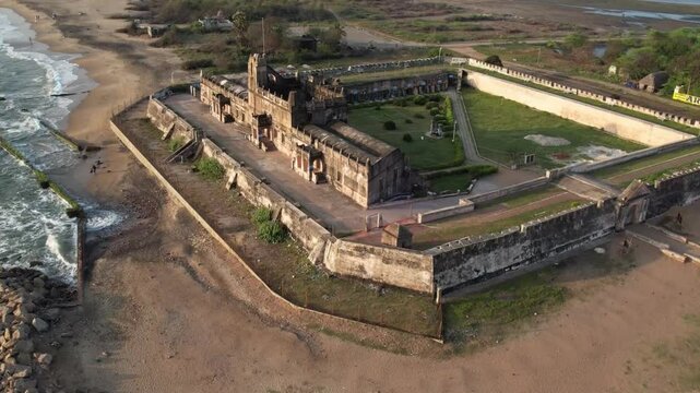 Fort Dansborg, locally called Danish Fort, is a Danish fort located in the shores of Bay of Bengal in Tharangambadi in the South Indian state of Tamil Nadu. 
