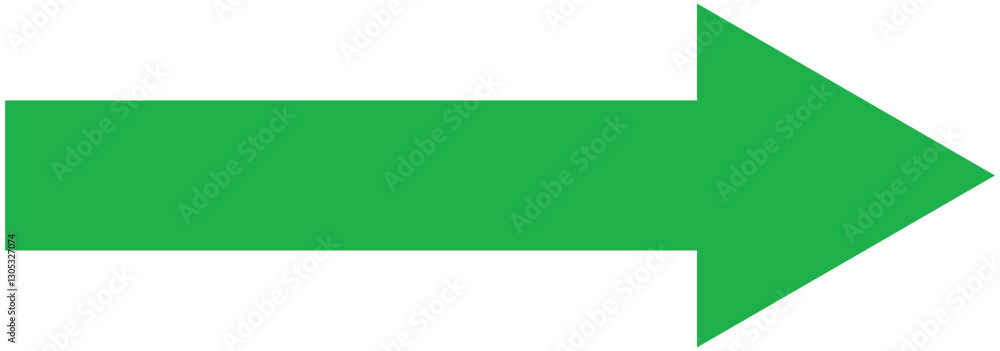 Poster thick arrow icon vector styles isolated on white background. green large solid long arrow icon vecto