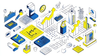 Isometric Business Growth Illustration