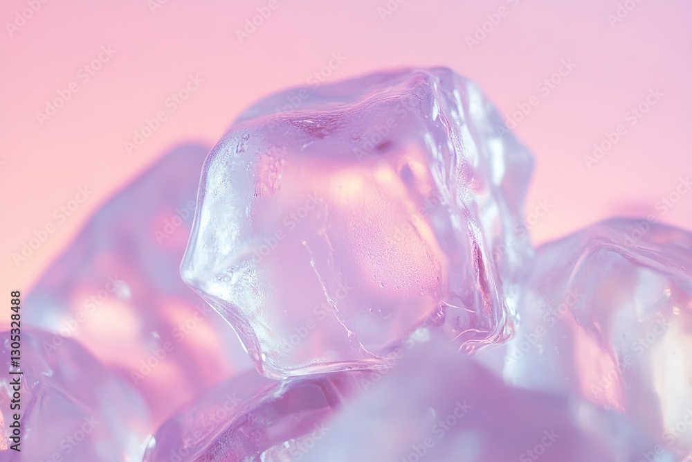 Aufkleber soft transitions create a dreamy atmosphere with an ice-blue to lavender gradient, offering an ideal