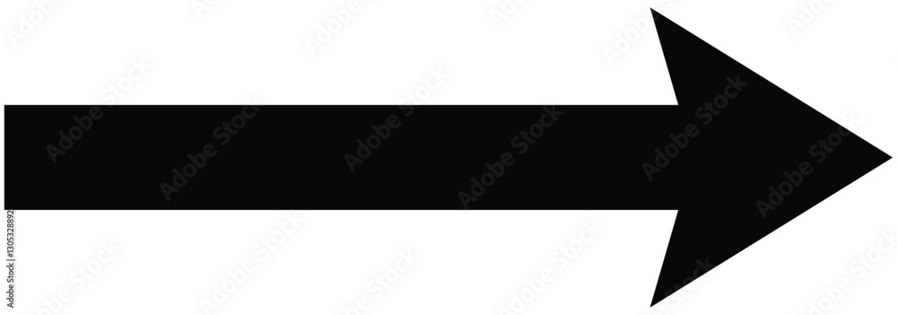 Poster long arrow. black arrow pointing right. black large arrow pointing right. bold thin long arrow.