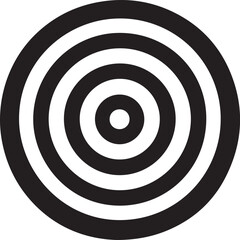 Target icon. Goal symbol. Simple target. Darts icon. Hitting the bullseye icon line and flat style
