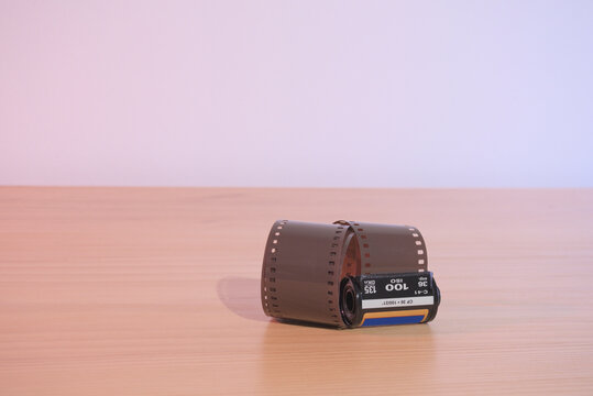 antiguo carrete fotografico