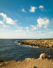 Naklejka premium Coastal area in Cyprus near Coral Bay.