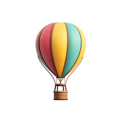 Obraz premium 3d hot air balloon logo design