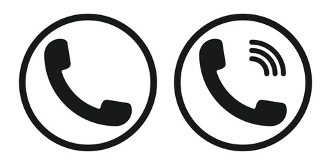 Vector set of phone icon
