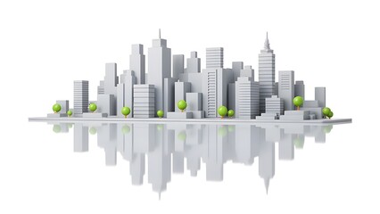 The tranquil beauty of city silhouettes