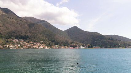 Small village on coast of Kotorska Bay.