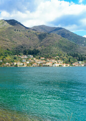 Small village on coast of Kotorska Bay.