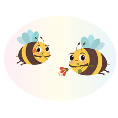 bee and flower