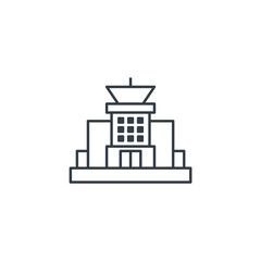 Fototapeta premium Airport icon symbol vector illustration isolated on white background
