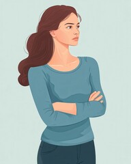 Fototapeta premium Menopause Symptoms: Understanding the Physical Changes in Women's Bodies