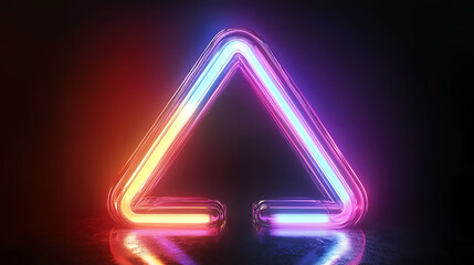 Futuristic Neon Arrow Rising Technology Trends Digital Business Innovation Directional Marketing Upward Progress Creative Design On Black Background
