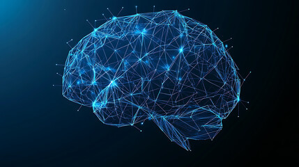 Digital Brain Connection Network Background Artificial Intelligence Neural Technology Futuristic Concept Illustration Data Science Innovation Concept