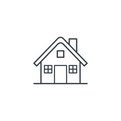 Cabin Building icon symbol vector illustration isolated on white background