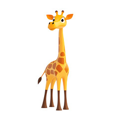 Obraz premium 3d giraffe logo design