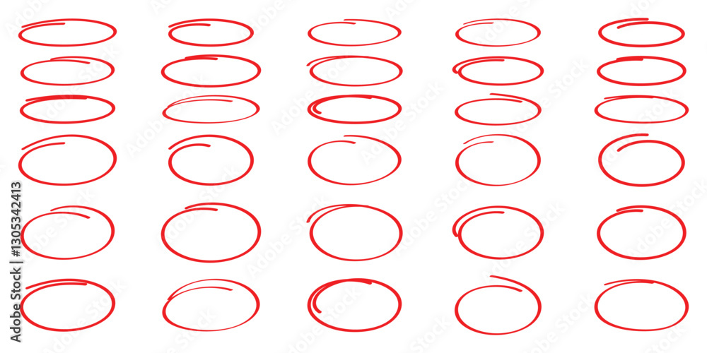 Poster circle line sketch icon in hand drawn style. circular scribble doodle vector illustration on isolate