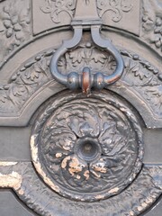 old metal door knocker