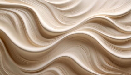 Obraz premium close up of a smooth creamy texture the texture appears to be made up of thin wavy lines that create a wave like pattern