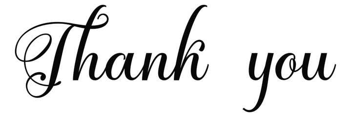 Thank you typography greeting card elegant and appreciative design. Perfect for showing appreciation in both digital and print formats.