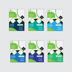 Modern unique Food flyer design template design a4 print