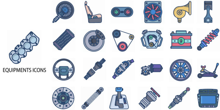 Electricity simple concept 24 colour icons set. Contains such electromagnetic radiation, charger flow, lightning strike, static, induction, electric current .Vector illustration.