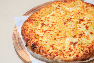 a mouthwatering flatbread that looks perfect for a quick and satisfying meal.