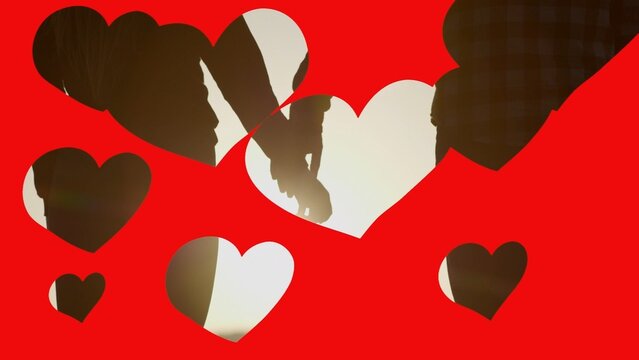 Romantic Love Valentine Hearts Transition