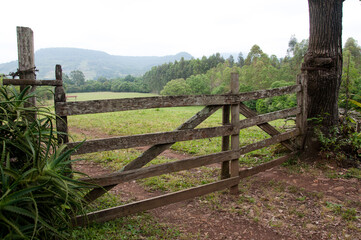old wooden fence