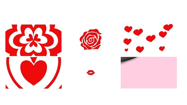 Romantic Love Hand Drawn Full Screen Transition Bundle (6 transitions)