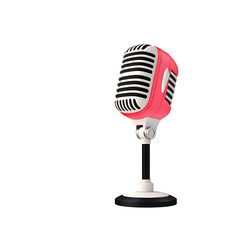 3d microphone logo