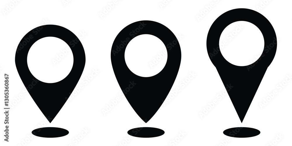 Poster map pointer icon