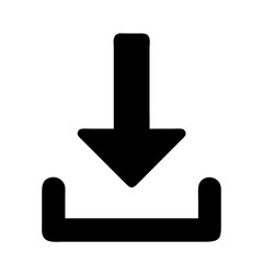 vector illustration of a download icon