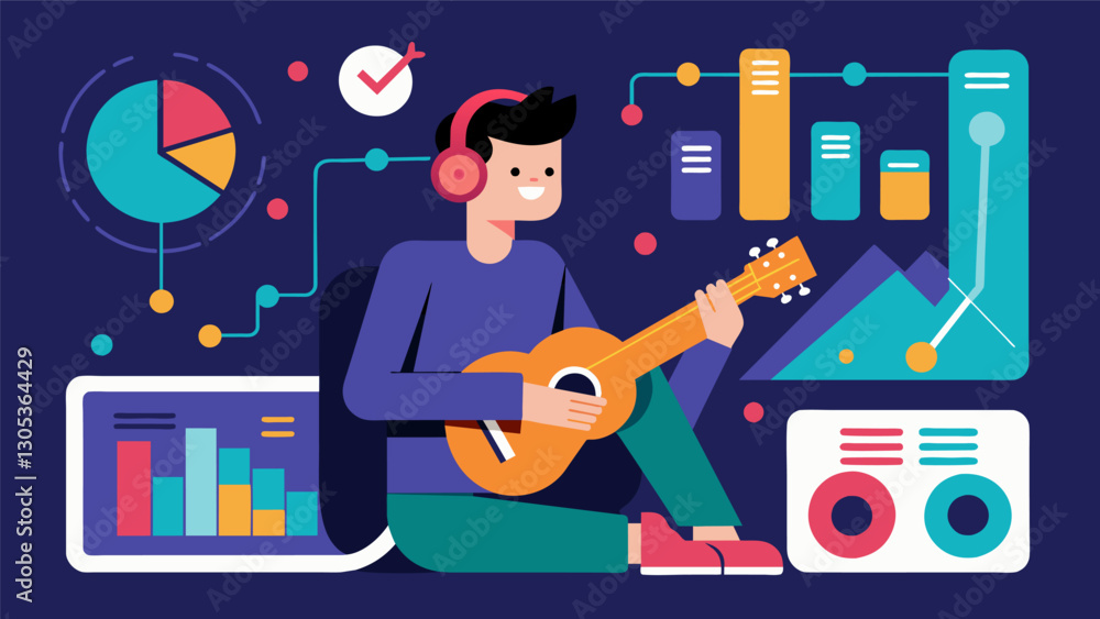 Poster through data analysis on the most played songs on streaming platforms a musician tailors their compo