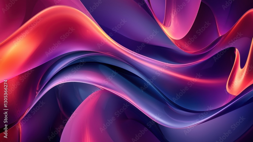 Poster abstract background with smooth shapes