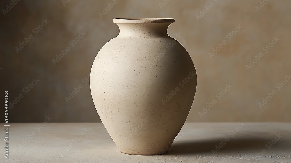Poster plain vase on beige background