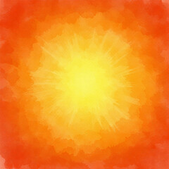 Obraz premium Festive Easter Orange Pastel Watercolor paint paper background. Grunge texture template for spring seasonal design.