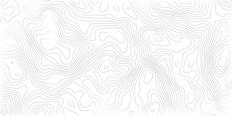 Fototapeta premium Abstract Topographic Pattern Banner Background, geographic line map with elevation assignments. Modern design background with wavy pattern. Paper texture Imitation of a geographical map shades.