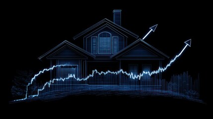 3D model home showing rising property values